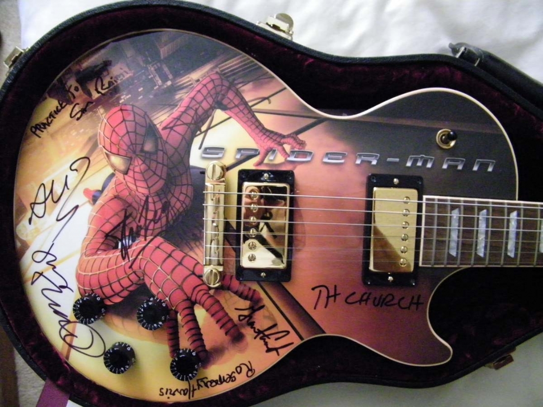 spiderman guitar toy